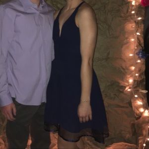 Navy blue homecoming dress!